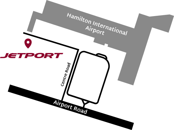 Map to Jetport Hanger