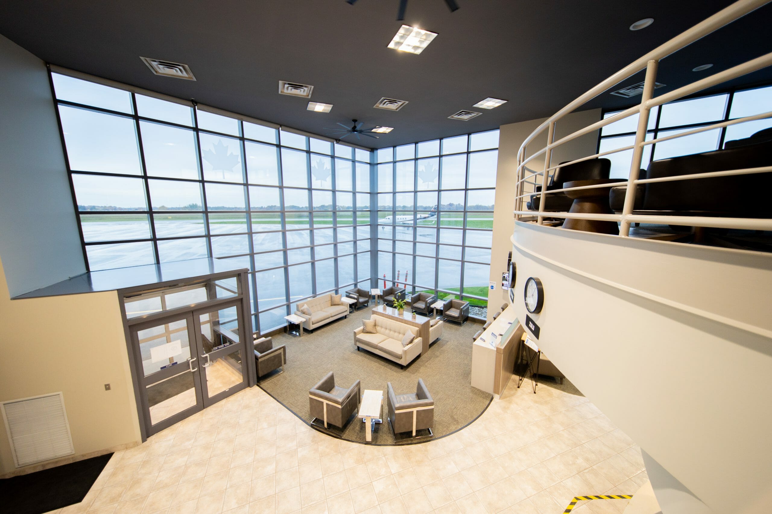 aerial view of the jetport waiting lounge